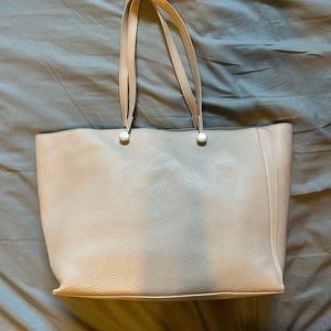 Furla Genuine Leather crème color tote